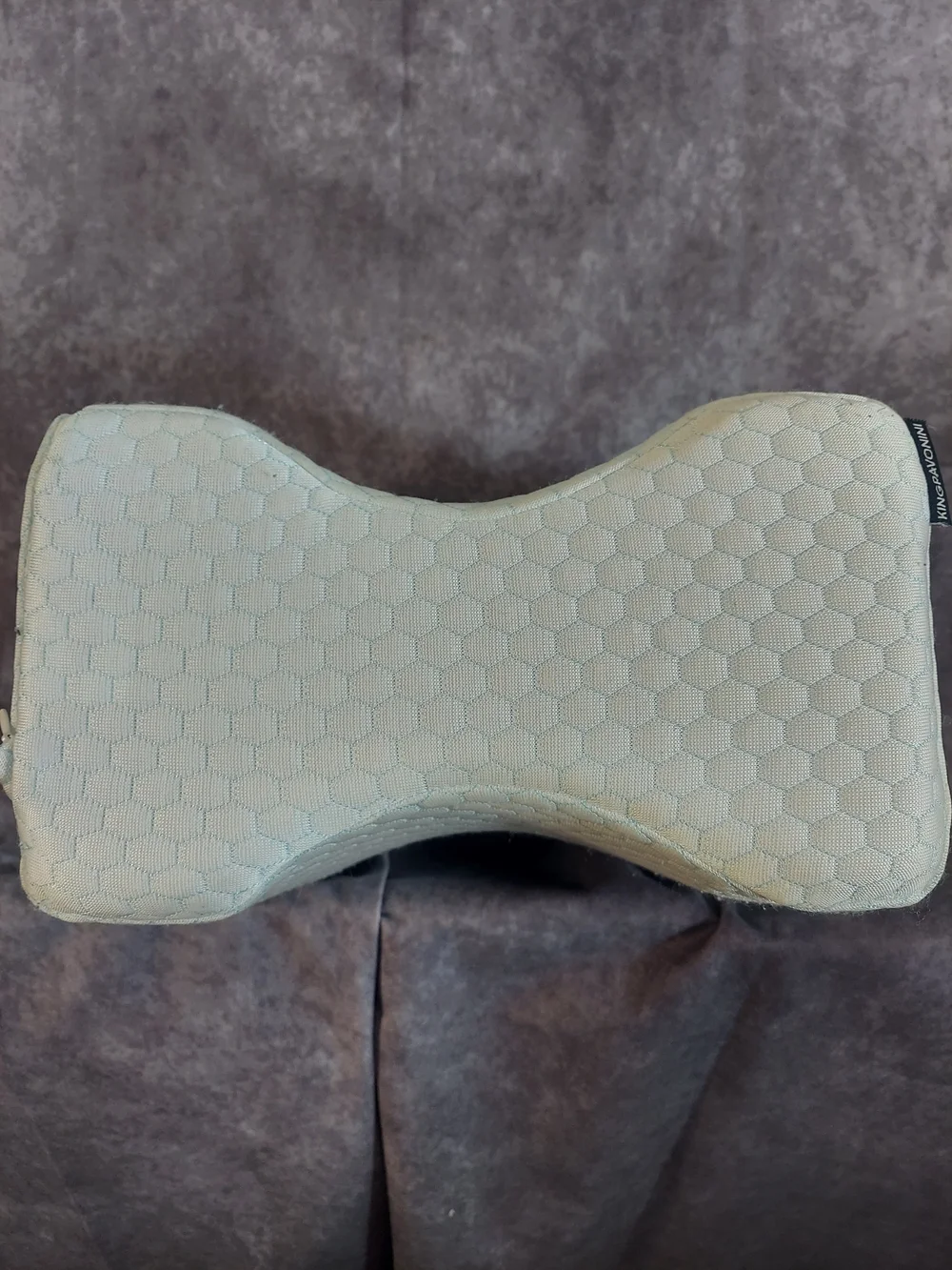 KingPavonini Cooling Gel Memory Foam Orthopedic Knee Pillow with Strap